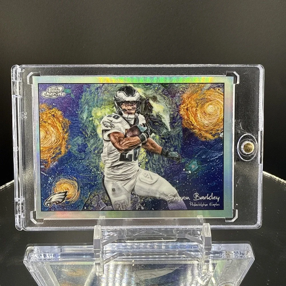 2025 Topps Chrome Cosmic #STN-16 Saquan Barkley Stars in the Night